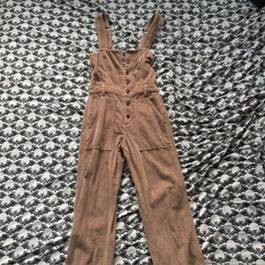Aerie brown corduroy overalls